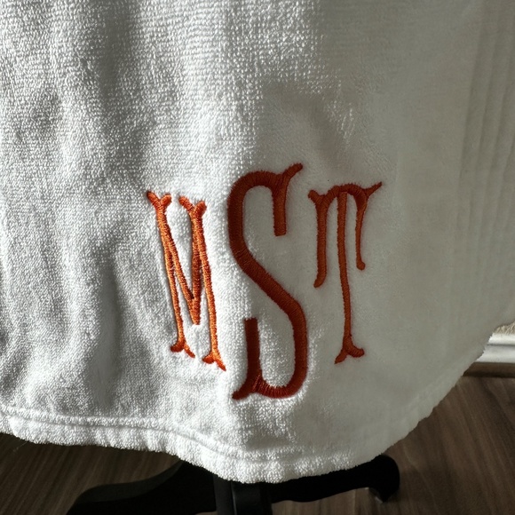 White Towel Wrap Skirt - Picture 2 of 6